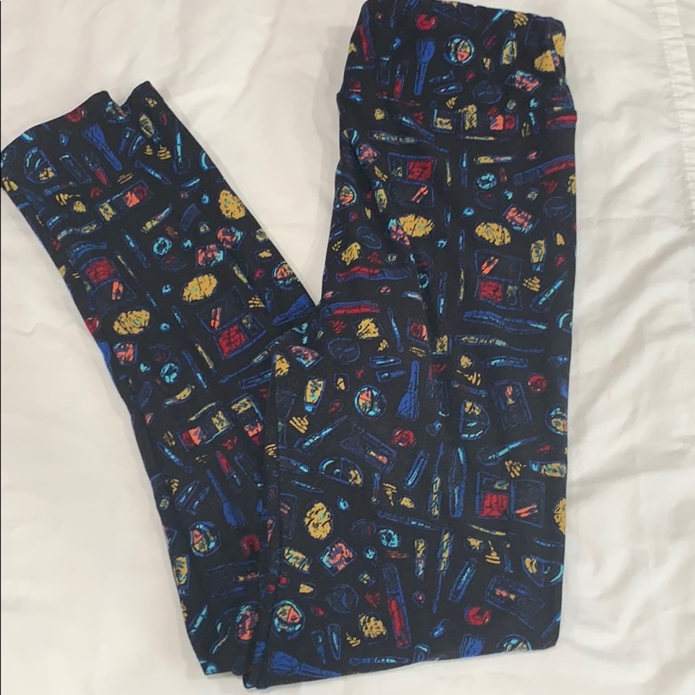 LulaRoe makeup print leggings
